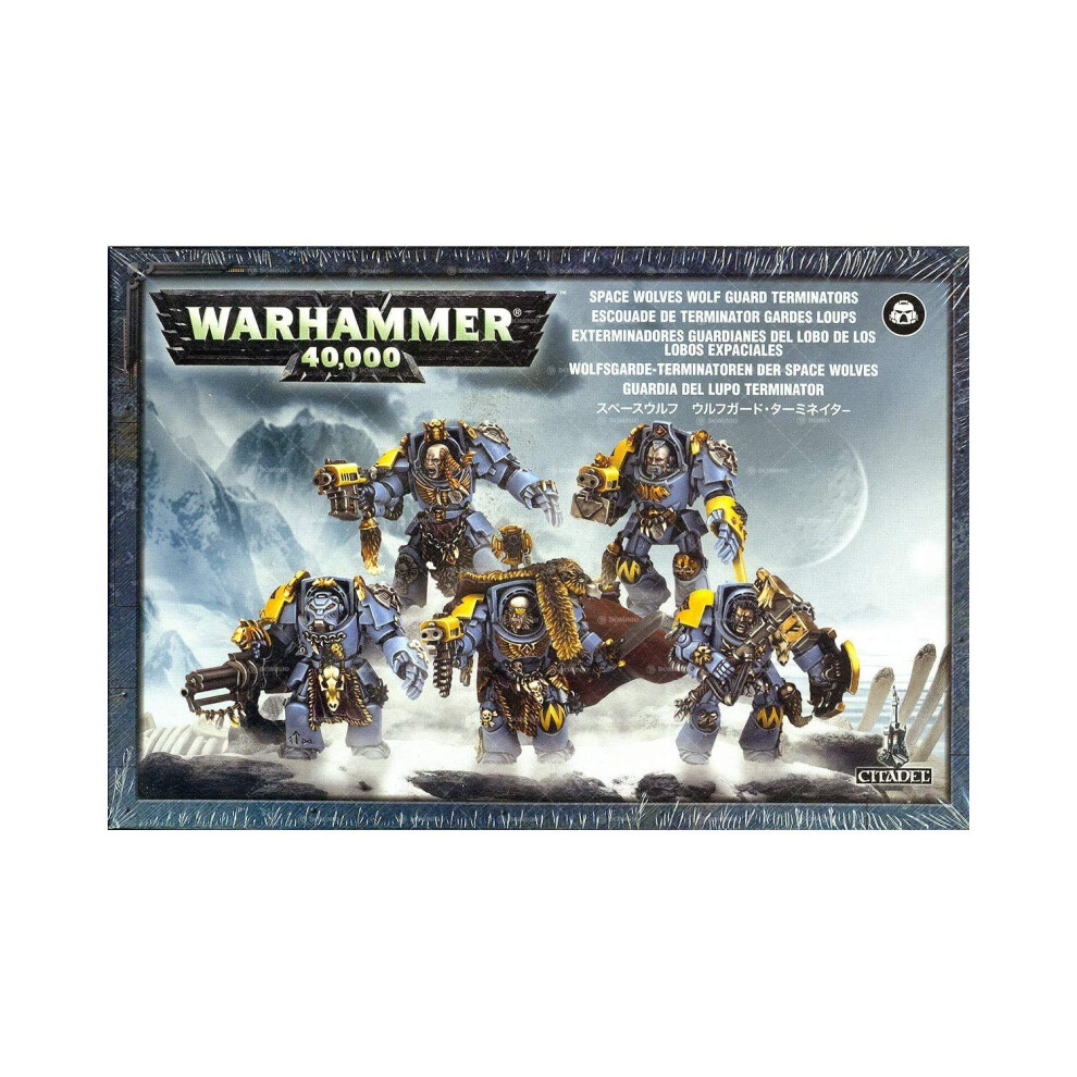 Games Workshop 99120101079"" Warhammer 40K Space Wolf Guard Terminators 2009 Action Figure