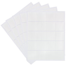 Etichette quadrate bianche impermeabili per oli essenziali per bottiglie e barattoli - 2"" x 2"""" 5 fogli 100 etichette