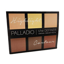 Palladio Definer Contour og Highlight Palette Perfekt til skulptureringsanvendelsesfunktioner Slendbare satinfinishfarver 6 nuancer til kontureri