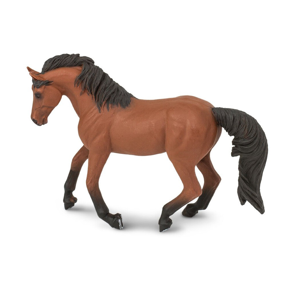 Safari Ltd. Morgan Mare Figurine - Lifelike 6"" Horse Figure - Educational Toy for Boys  Girls  and Kids Ages 3+