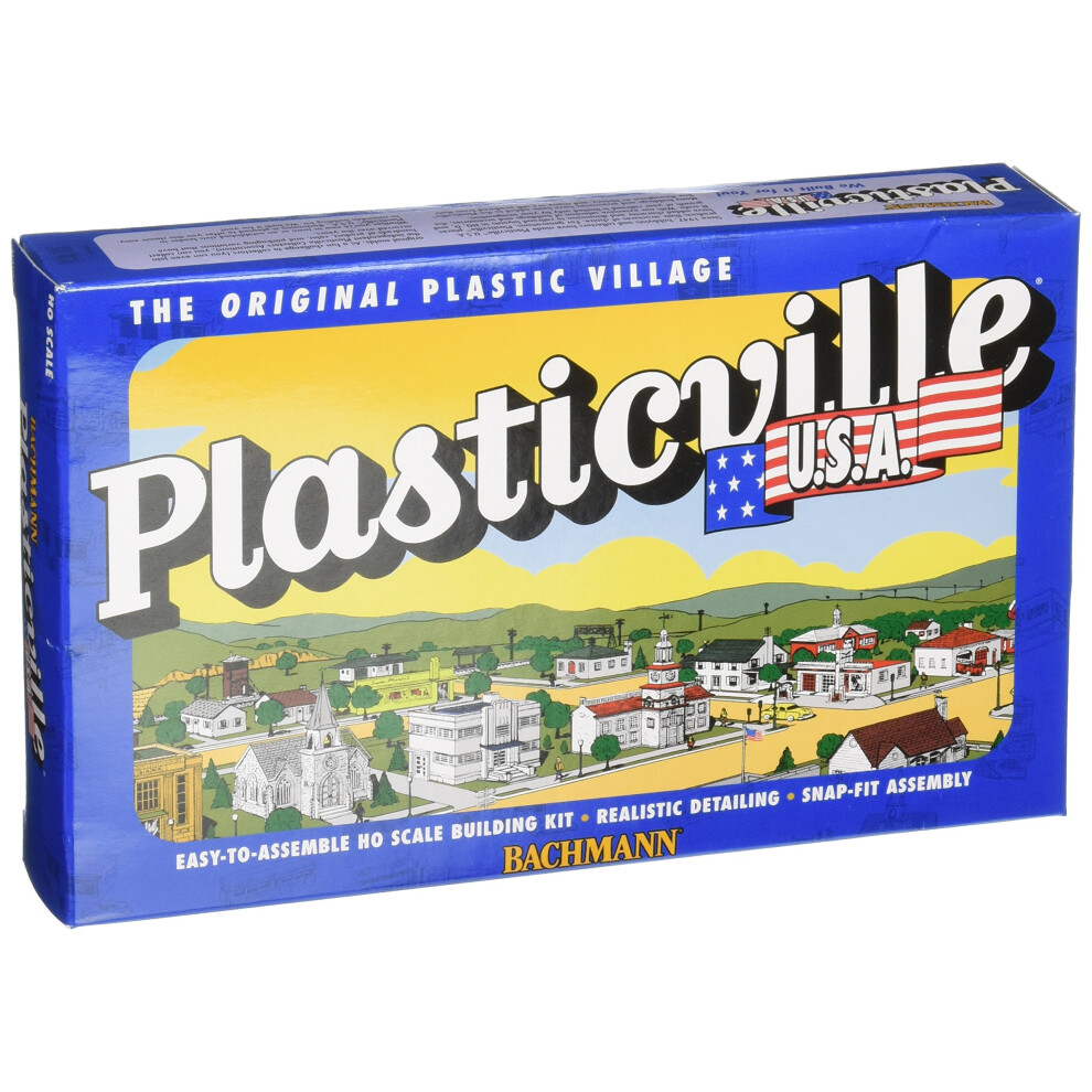 Bachmann Trains - PLASTICVILLE U.S.A. BUILDINGS - CLASSIC KITS - BARN - HO Scale