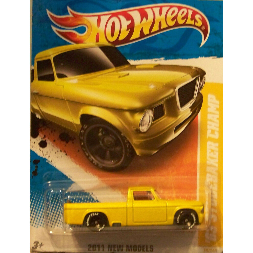 Hot Wheels 2011 New Models - (Yellow) '63 Studebaker Champ