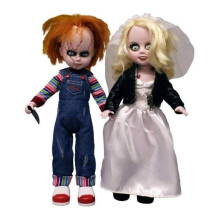 Bonecas - Chucky &amp; Tiffany - 25 cm - Roupas de tecido - Caixa de exibição