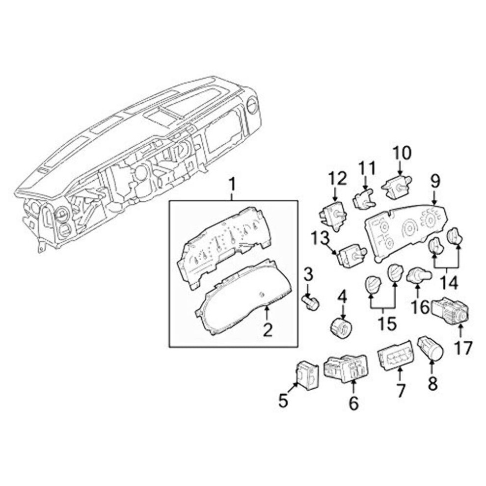 Ford F8UZ-18513-AA - KNOB - Heater Blower