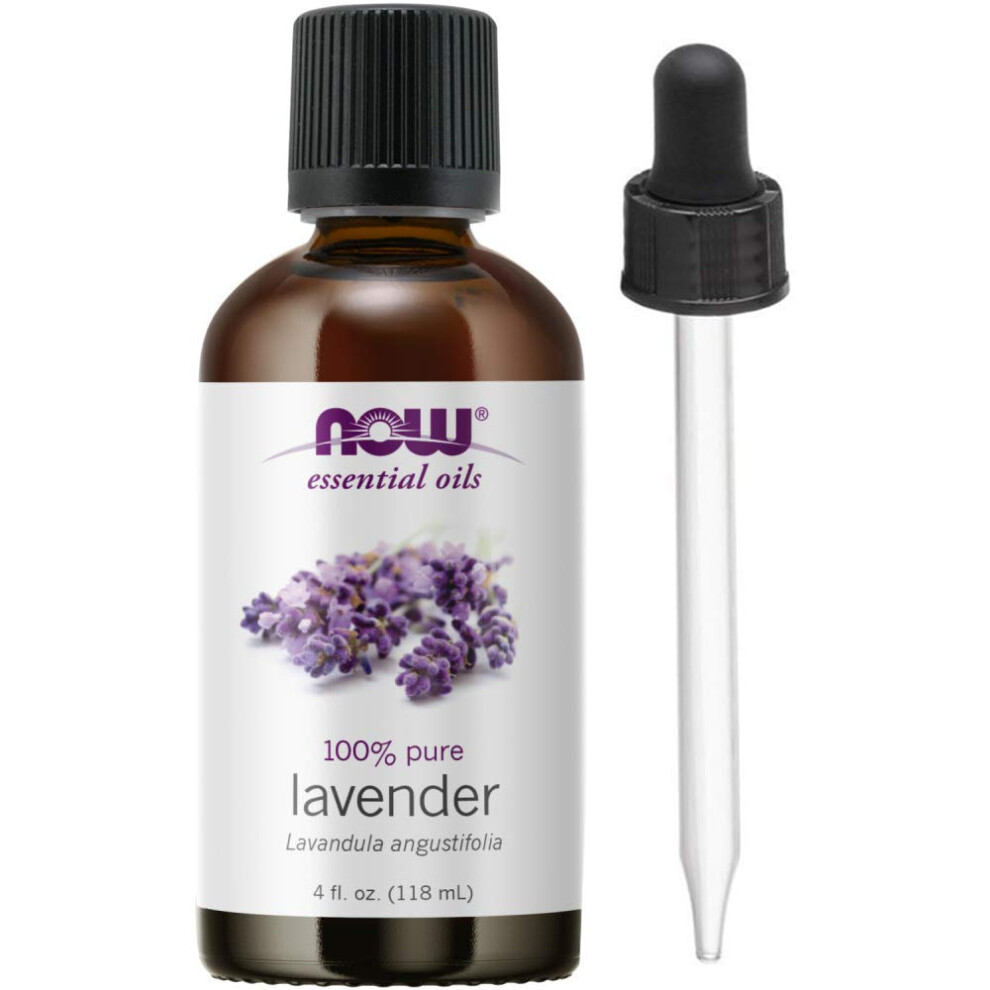 NOW Foods Lavender Oil  4 Fluid Ounce + 1 Dropper