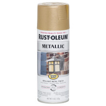 Rust-Oleum 286524 Stops Rust Metallic Spray Paint  Warm Gold 11 Ounce (Pack of 1)