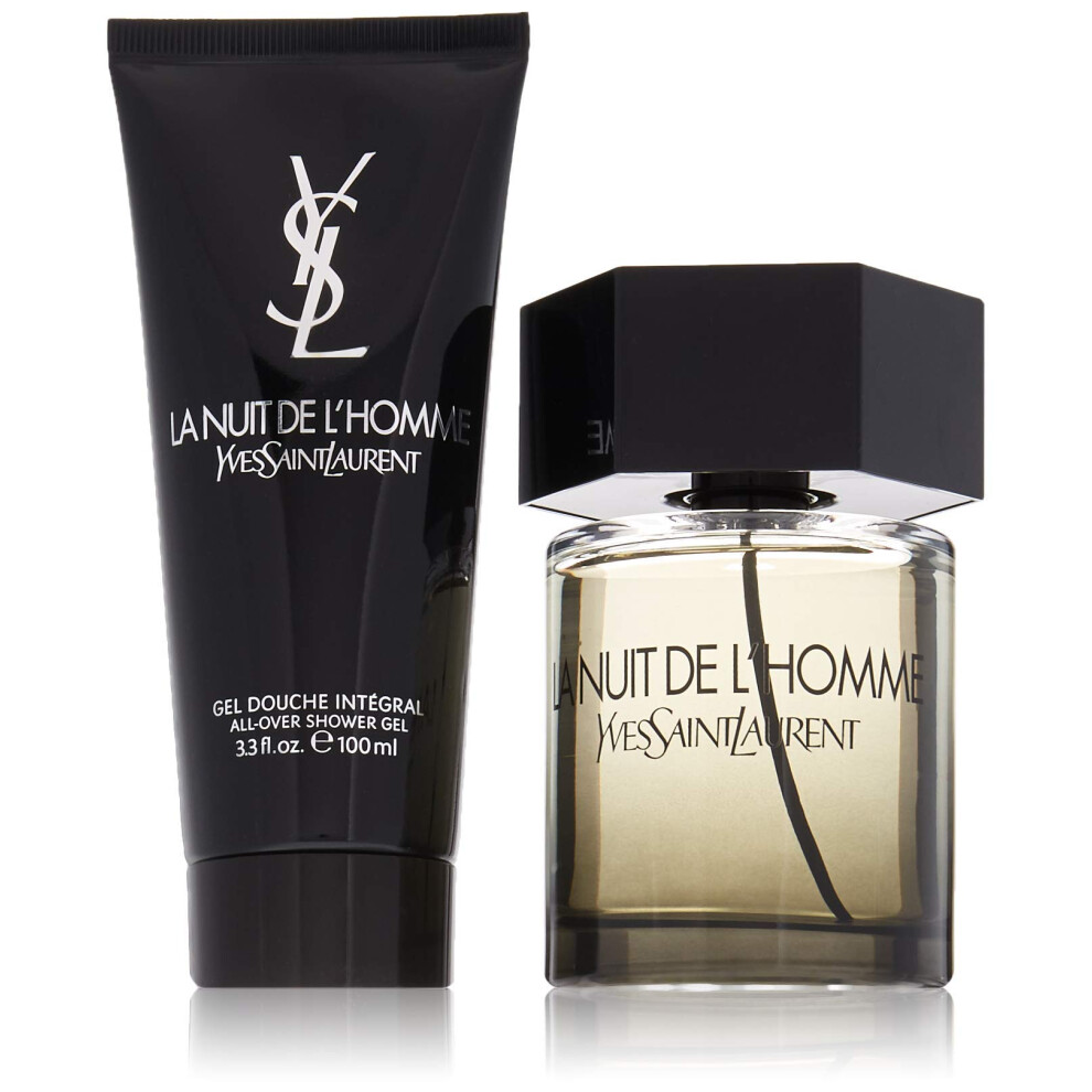 YSL La Nuit L'Homme Set (3.3 Eau de Toilette Spray  3.3 Shower Gel) Combo