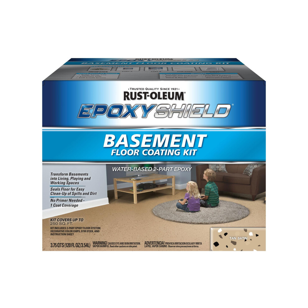 Rust-Oleum 203008 EPOXYSHIELD Basement Floor Coating  120 Fl Oz  Tan