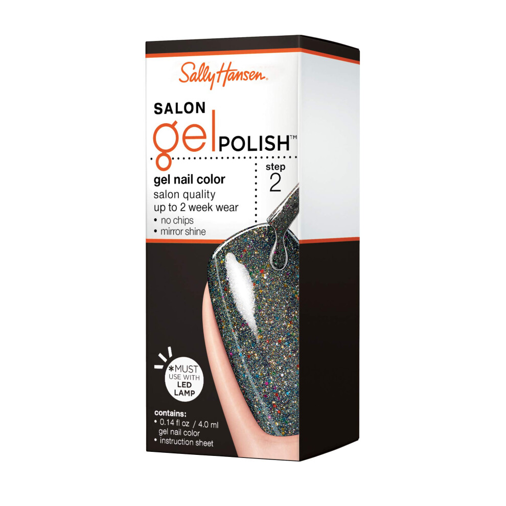 Sally Hansen Salon Pro Gel Nail Polish Lacquer  Glisten Up!  0.24 Fl. Oz.