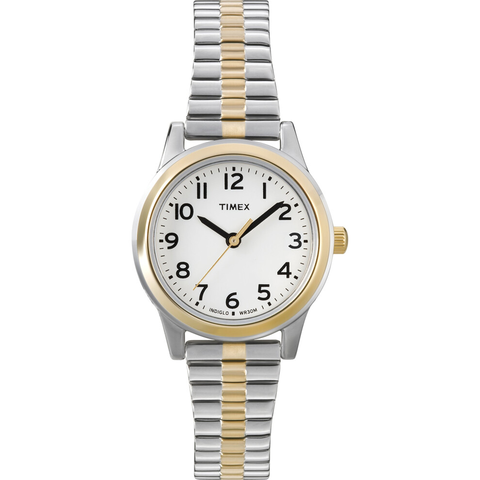 Timex Women's T2N068 Essex Avenue Two-Tone Stainless Steel Expansion Band Watch