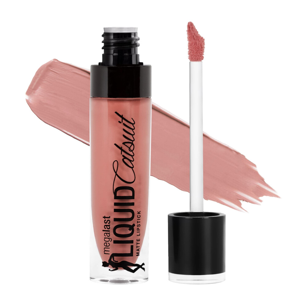 wet n wild Megalast Catsuit Matte Liquid Lipstick  Pink Nudist Peach | Lip Color Makeup | Moisturizing | Creamy | Smudge Proof