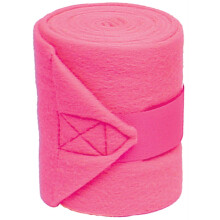 PARTRADE 056025 Pol0 Fleece-Bandagen f r Pferde, Rosa, 9 Fu , 4er-Pack