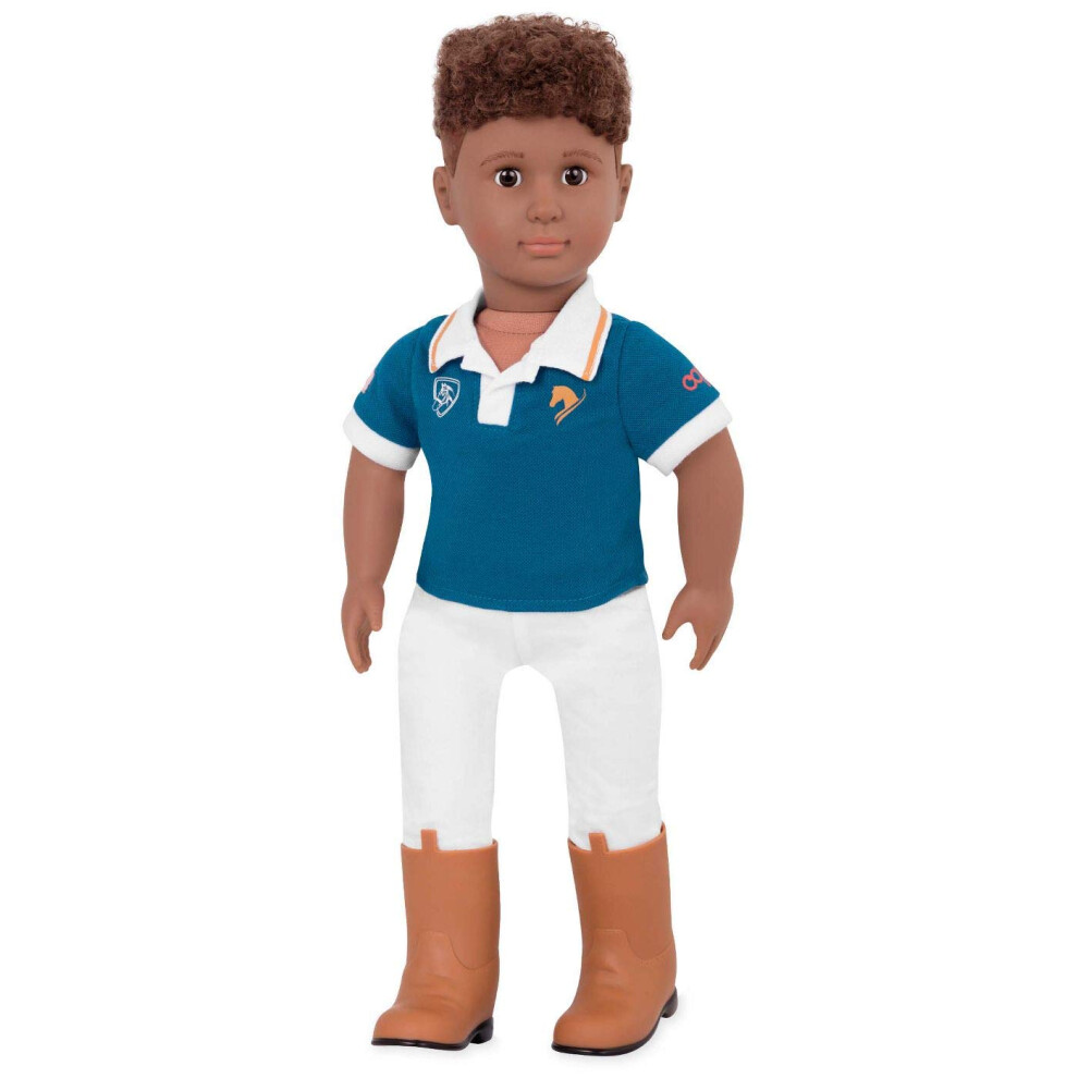 Our Generation Doll by Battat- Tyler 18"" Boy Regular Non-Posable Equestrian Horse Riding Doll- for Ages 3 & Up