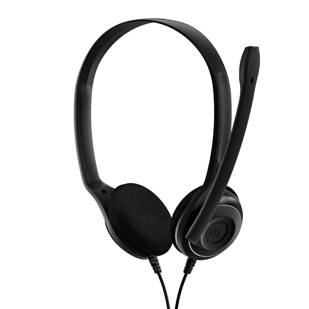 EPOS Consumer Audio Sennheiser PC 8 USB - Stereo USB Headset for PC and MAC with In-line Volume and Mute Control  Black  Small