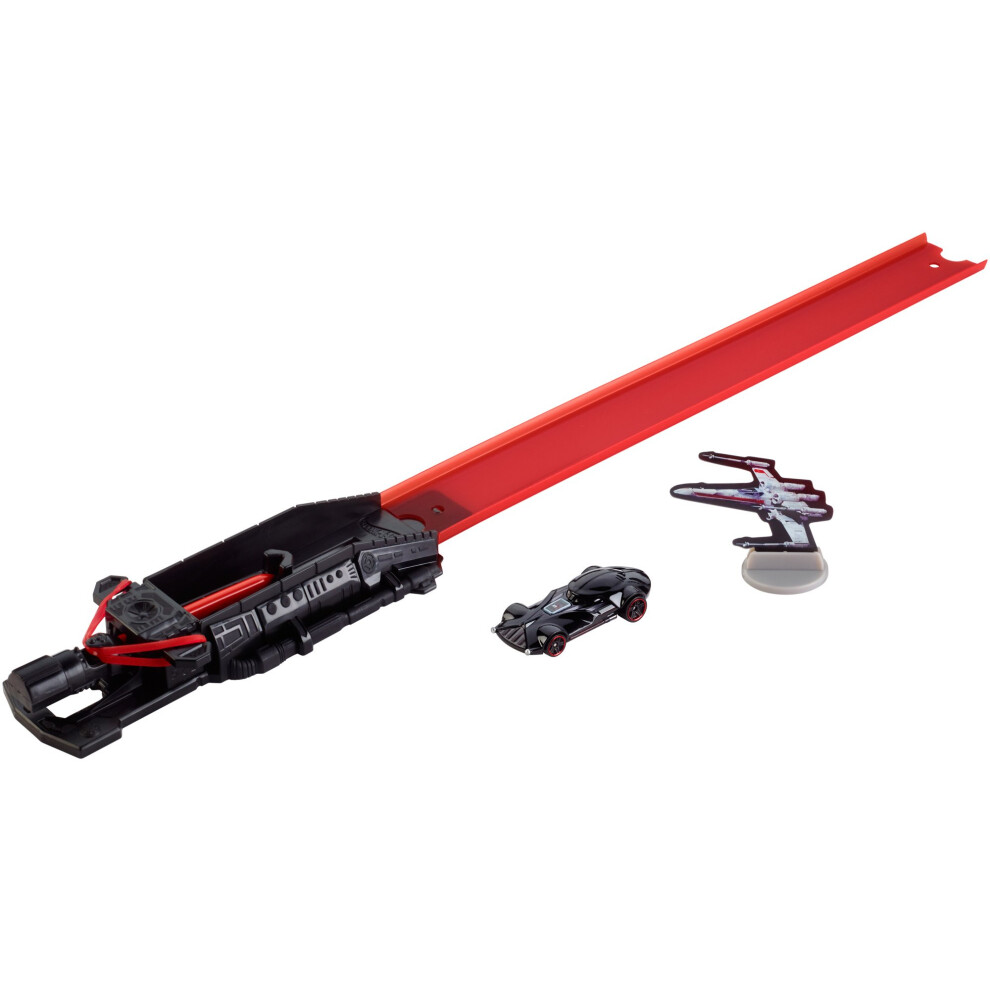 Hot Wheels Star Wars Lightsaber Blast & Battle Darth Vader Vehicle