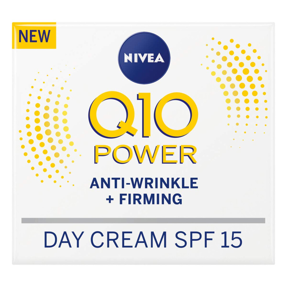 Nivea Q10 Plus Spf 15 Anti-Wrinkle Face Day Cream  50 Ml  Pack Of 3