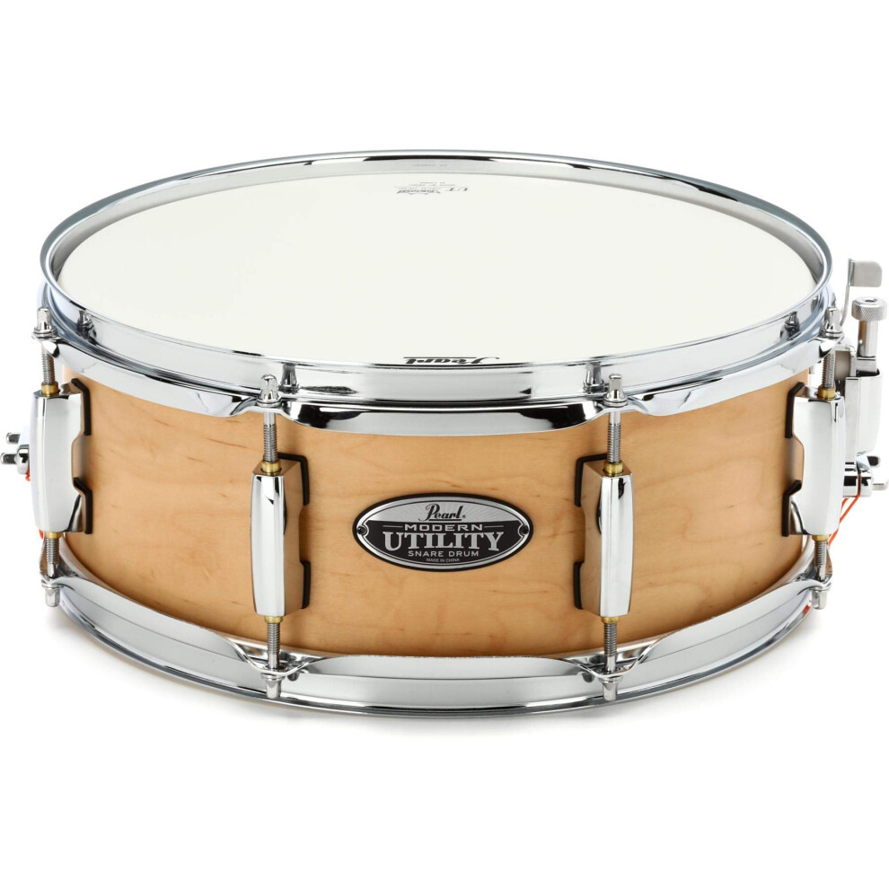 Pearl Modern Utility Snare Drum - 13 Inches X 5 Inches Satin Natural