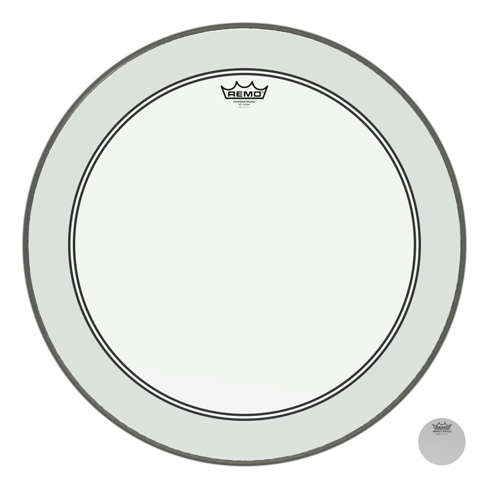 Remo Powerstroke P3 Clear Bass Drumhead  22""