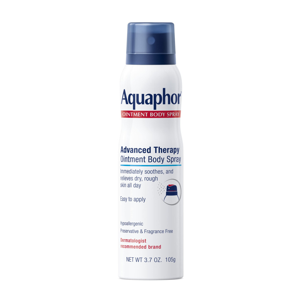 Aquaphor Ointment Body Spray - Moisturizes and Heals Dry  Rough Skin - 3.7 oz. Spray Can