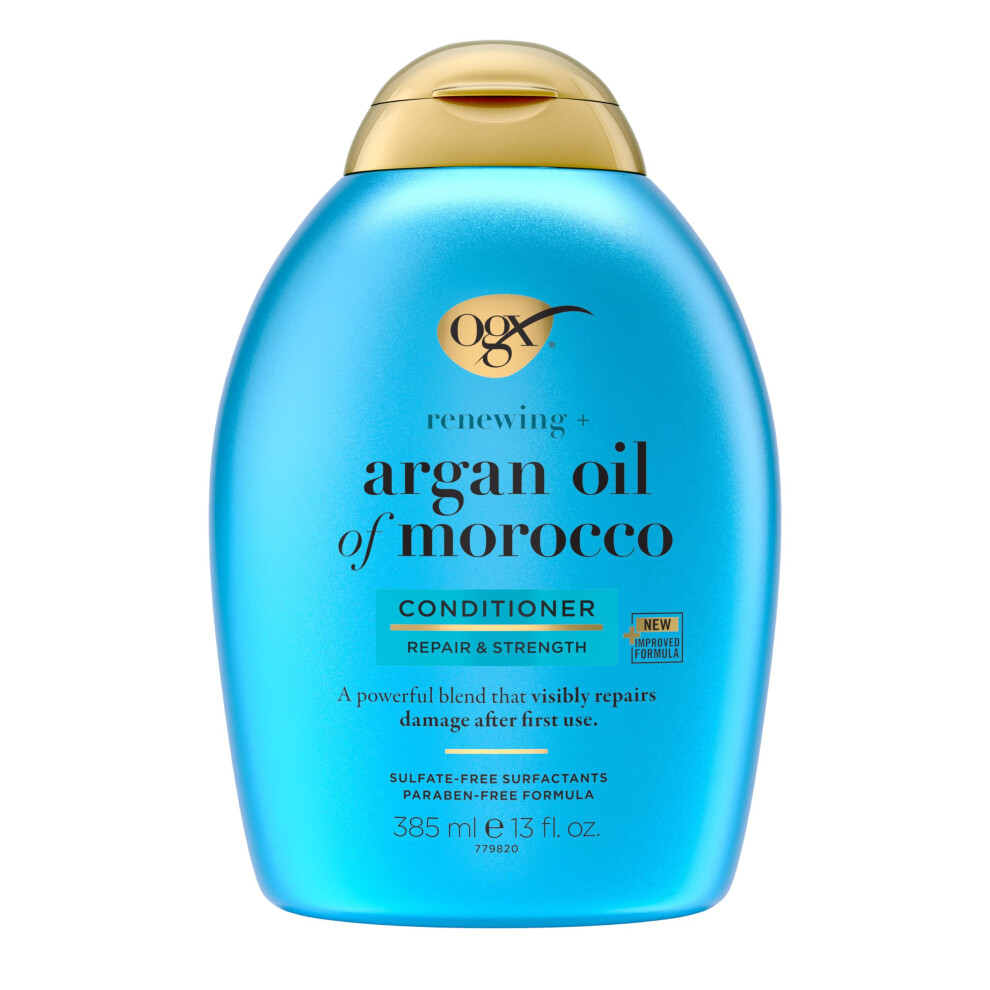 OGX Renewing + Argan Oil of Morocco Conditioner  13 fl. oz - Repairs Dry  Damaged Hair  Paraben-Free  Sulfate-Free Surfactants  LipiPro Shield Technol