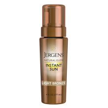 Jergens Natural Glow Instant Sun Body Mousse Samoopalacz do jasnej brazowej opalenizny Bezsloneczny brazer do ciala sztuczna opalenizna do jasnej i s