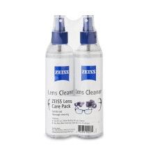 Pack de Cuidado de Lentes ZEISS - 2x 8oz Spray sin Rayas y Paños de Microfibra para Gafas y Óptica