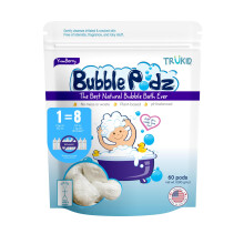 TruKid Bubble Podz Bubbelbad voor baby's en kinderen Zachte, verfrissende badbom voor de gevoelige huid pH-balans 7 voor gevoelige ogen Natuurlijke mo