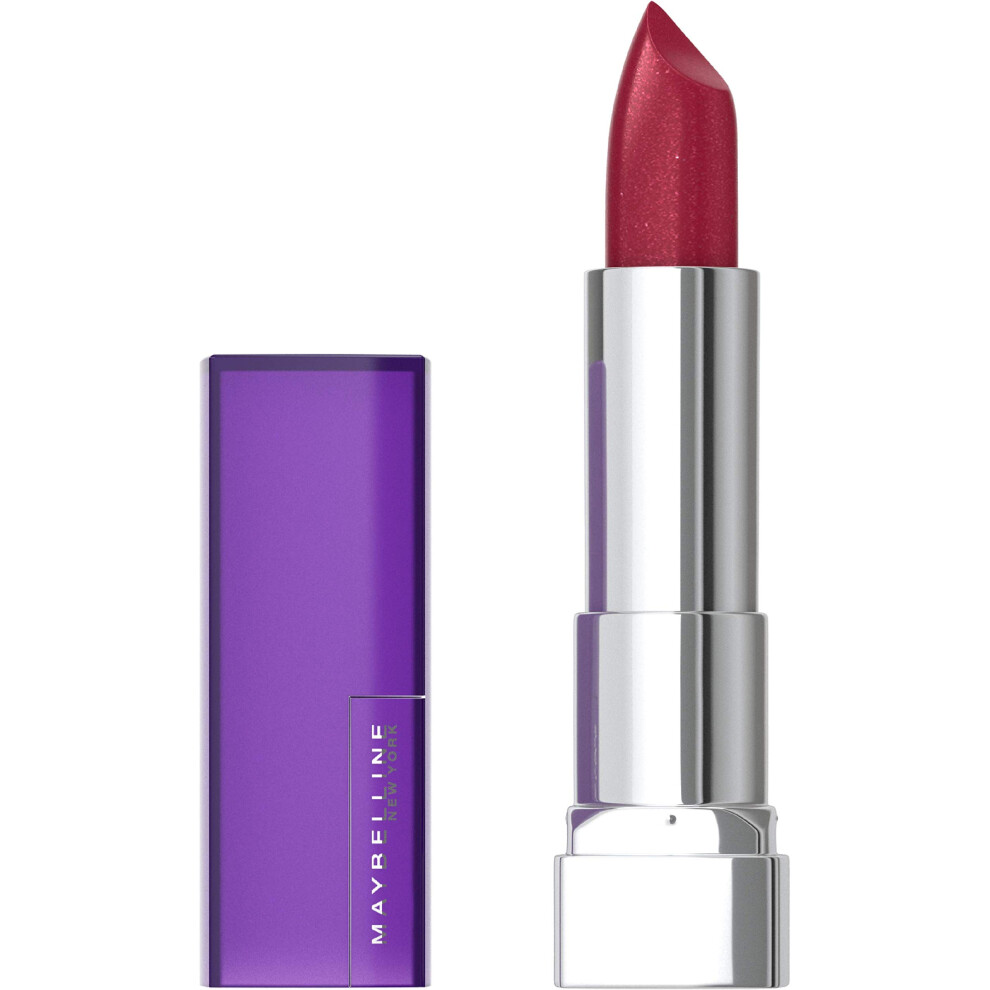 Maybelline Color Sensational Lipstick  Lip Makeup  Matte Finish  Hydrating Lipstick  Nude  Pink  Red  Plum Lip Color  Copper Rose  0.15 oz; (Packaging