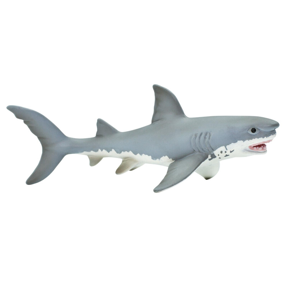 Safari Ltd. Great White Shark Figurine - Detailed 7"" Plastic Model Figure - Fun Educational Play Toy for Boys  Girls & Kids Ages 3+