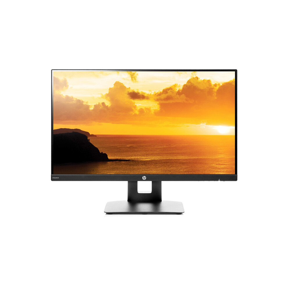 HP VH240a 23.8-Inch Full HD 1080p IPS LED Monitor with Built-In Speakers and VESA Mounting  Rotating Portrait & Landscape  Tilt  and HDMI & VGA Ports