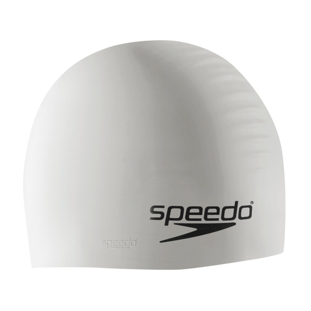 Speedo Unisex-Adult Swim Cap Silicone White