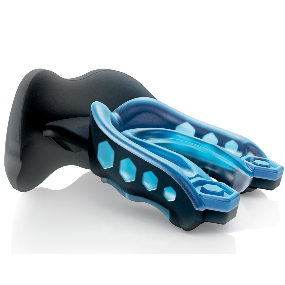 Shock Doctor Gel Max Lip Guard Convertible Mouthguard (Blue and Black  Youth)