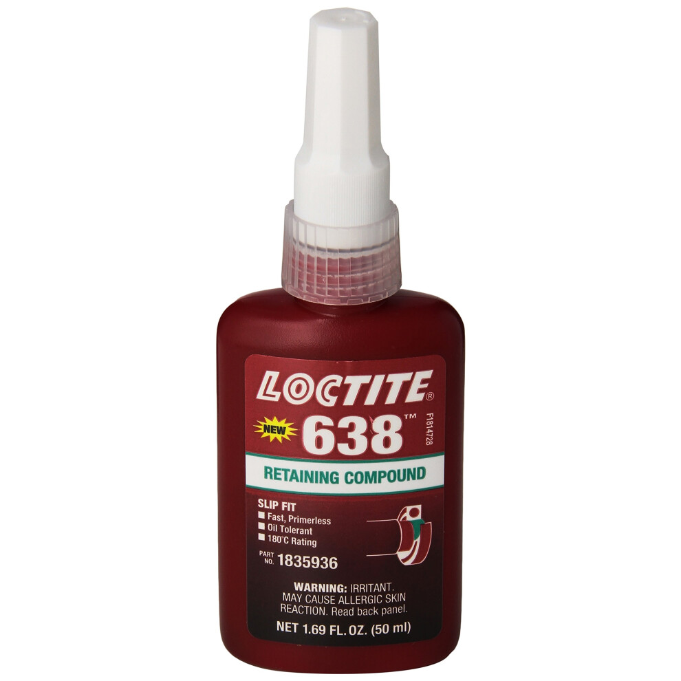 Loctite 21448 Green 638 High Strength Retaining Compound  50 mL Bottle