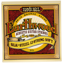 Ernie Ball Earthwood Silk and Steel 12-String Soft Acoustic Guitar Strings 9-49 Gauge P02051