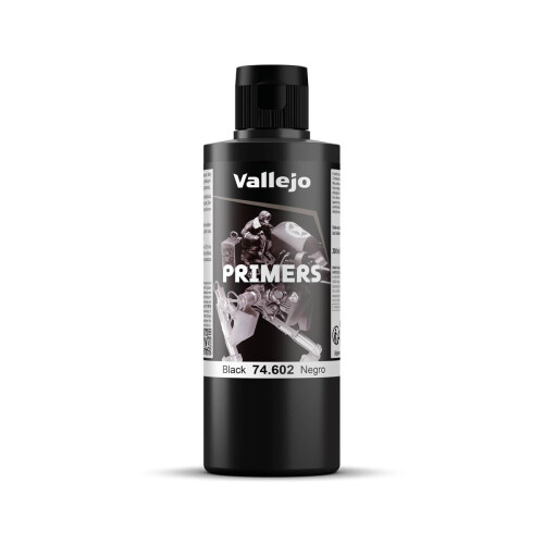 Vallejo Black Primer Acry-Poly 200ml Paint