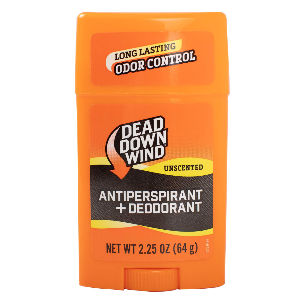 Dead Down Wind Mens Antiperspirant Deodorant Stick | 2.25 Ounce | Unscented Long Lasting Chemical & Organic Odor Eliminator Safe For Sensitive Skin