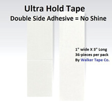 Walker tape Hold tape kl?bende 1"""" x 3"""" lige til blonder paryk H?rstykke Toup? 36 stk fra Walker tape WKR-UHT-3 Custom