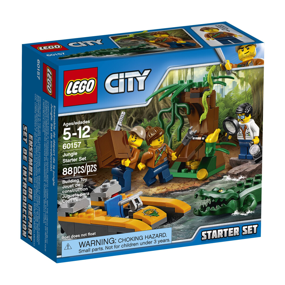 LEGO City Jungle Explorers Jungle Starter Set 60157 Building Kit (88 Piece)