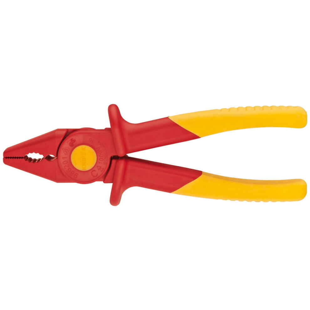 Knipex Tools 98 62 01 Snipe Nose Plastic Pliers 1000V Insulated  Red/Yellow