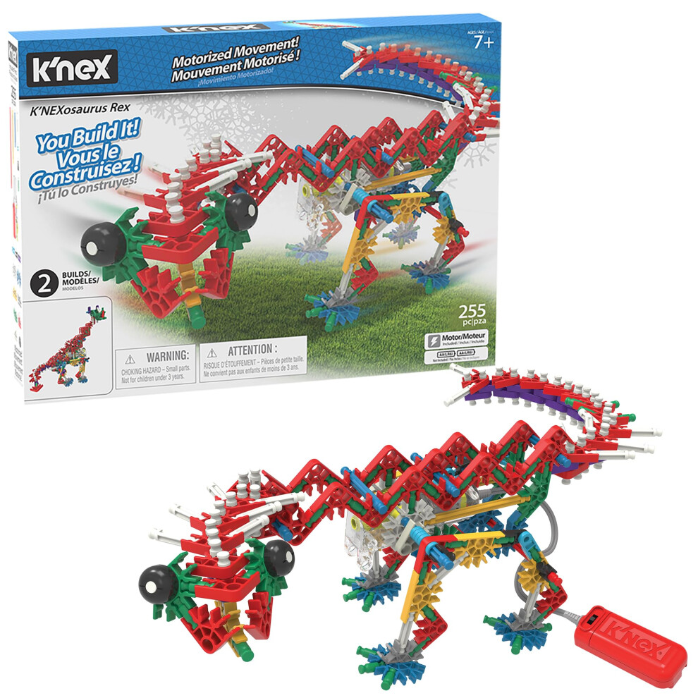 KNEX Beasts Alive - K'NEXosaurus Rex Building Set - 255 Pieces - Ages 7+ Engineering Educational Toy