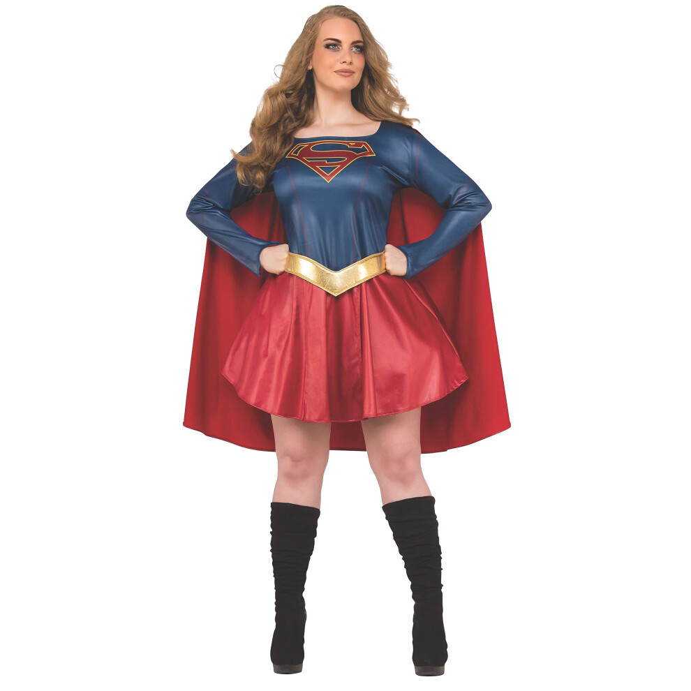 Rubie's Women's Supergirl Tv Show Dress Adult Sized Costumes  As Shown  Plus