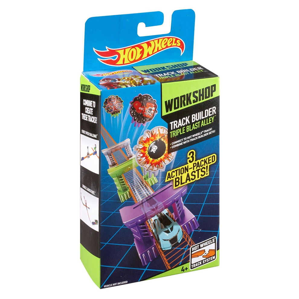 Hot Wheels Track Builder Triple Blast Alley Stunt Pack