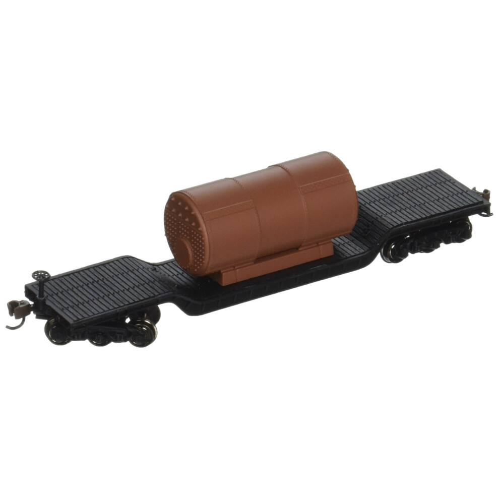 Bachmann Industries Inc. 52' Center-Depressed Flat-Car with Boiler - N Scale