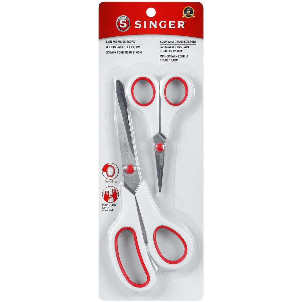 Singer 3404 Scissors  Red & White (1-Pack)