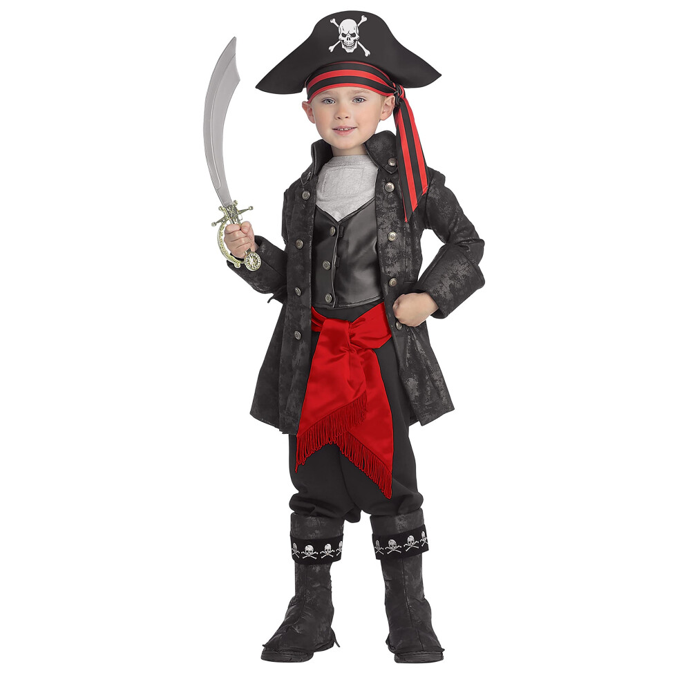 Pirates of the Seven Seas Child's Captain Black Costume  Toddler