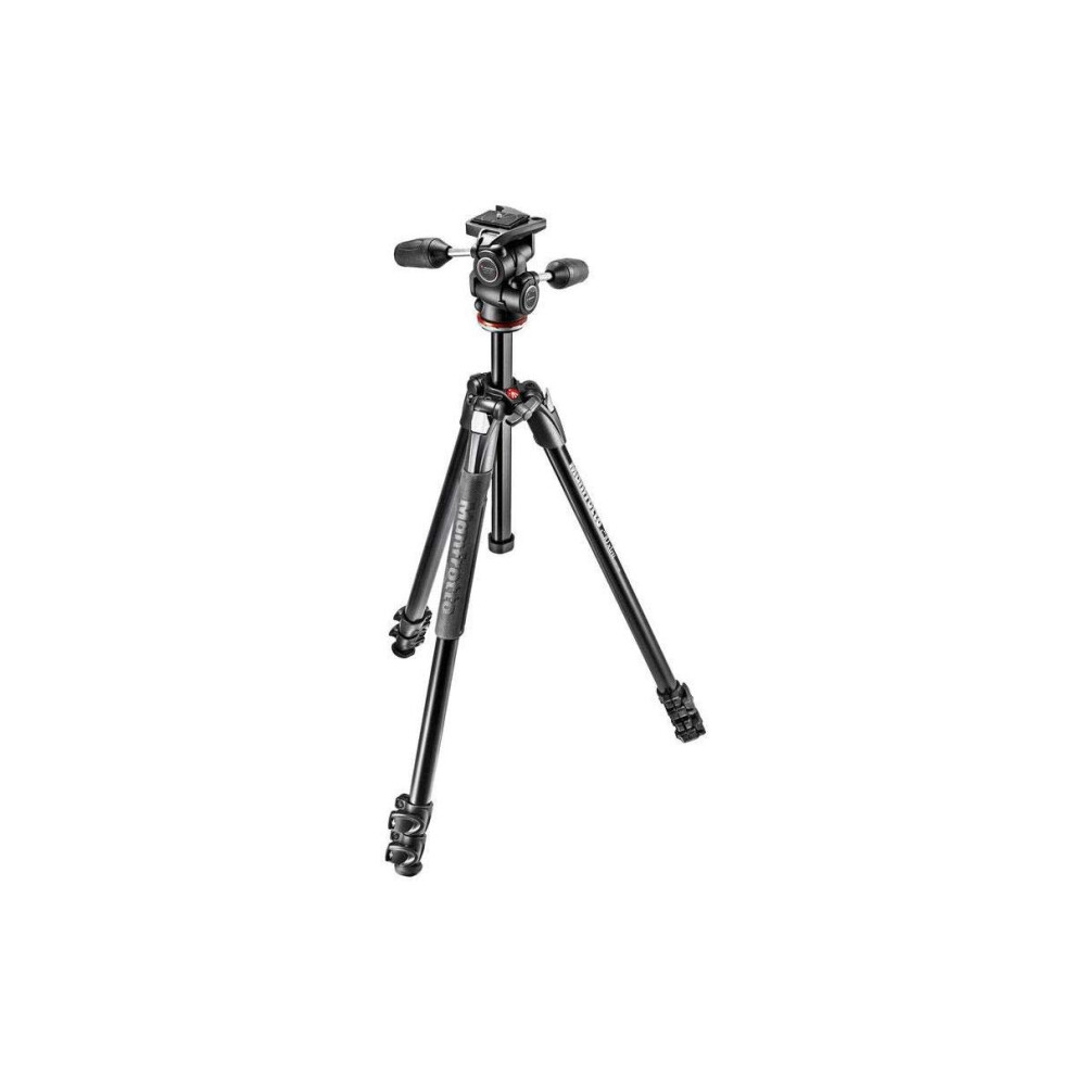 Manfrotto 290 Xtra 3-Section Aluminum Tripod with 804 3-Way Pan and Tilt Head