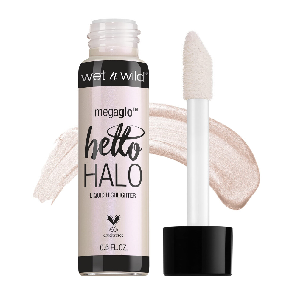 wet n wild MegaGlo Hello Halo Liquid Highlighter Makeup  Shimmer  Glow Halographic