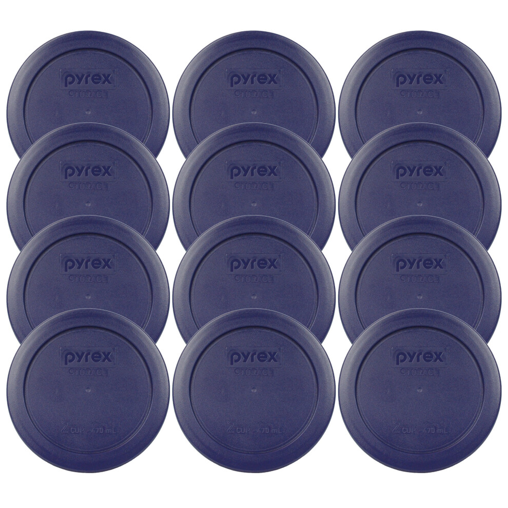 Pyrex 7200-PC 1113764 2 Cup Blue Lid (12-Pack)