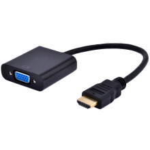 AYA 9"" HDMI Male to VGA Female (15-Pin) Video Converter Adapter 1080p for PC TV Notebooks