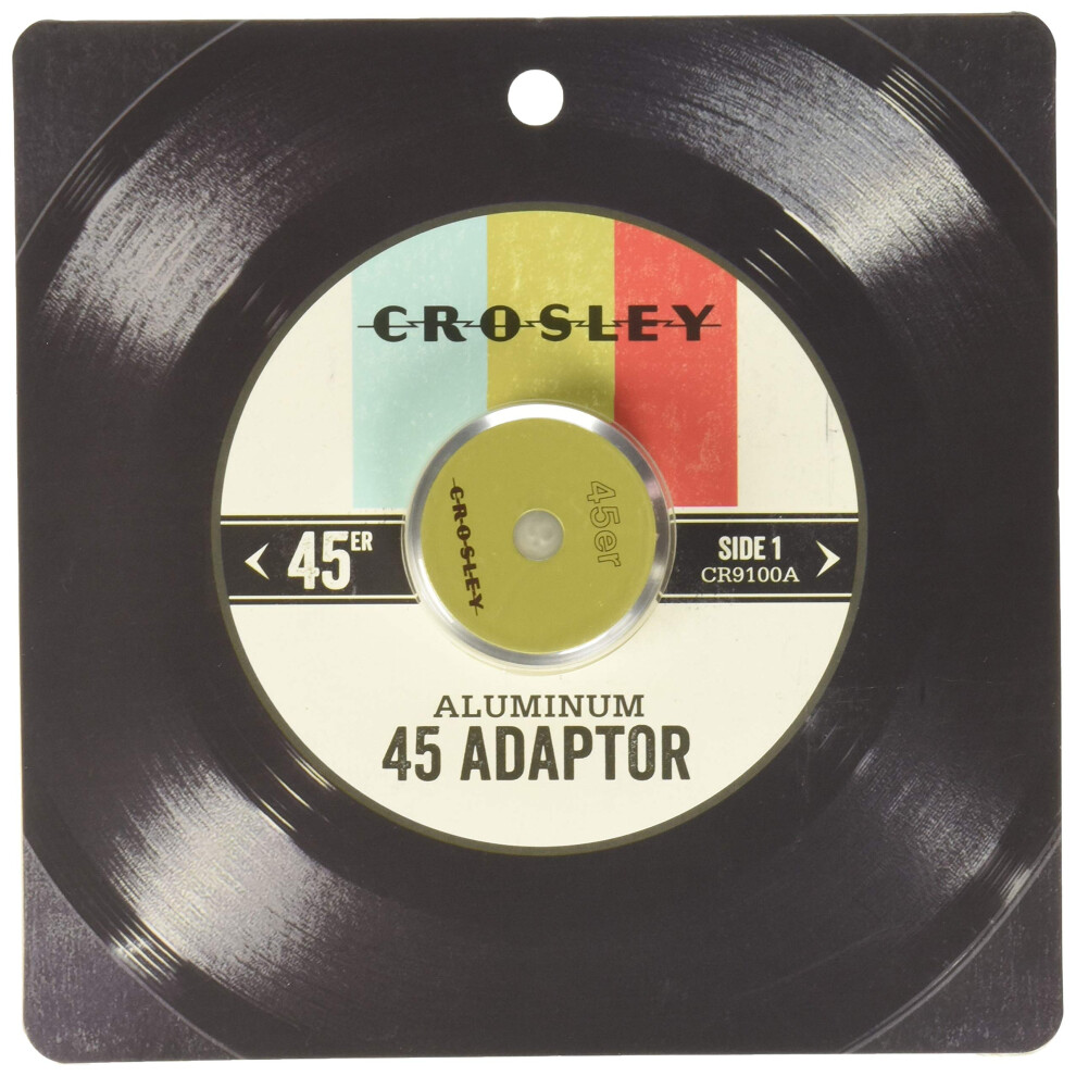 Crosley CR9001A-GR Aluminum 45 Adapter  Green